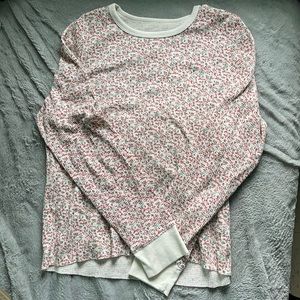 American eagle rose print long sleeve